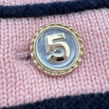 シャネル CHANEL カシミヤNo.5ボタンロングカーディガン P70795 ピンク カシミヤ レディース カーディガン