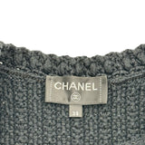 シャネル CHANEL ココマークボタンニットベストジレ P72795 ブラック コットン レディース ベスト