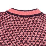 シャネル CHANEL ココマークボタンクロップドカシミヤカーデガン P75450 ピンク カシミヤ レディース カーディガン