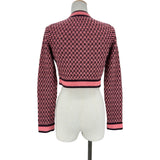 シャネル CHANEL ココマークボタンクロップドカシミヤカーデガン P75450 ピンク カシミヤ レディース カーディガン