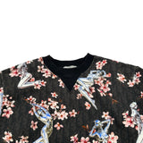 クリスチャン・ディオール Christian Dior ×空山基 オブリーク総柄スウェットシャツ 933J601A0573 ブラック コットン メンズ スウェット