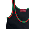 グッチ GUCCI ウェブストライプ コットンリブタンクトップ 815851 ブラック コットン レディース タンクトップ