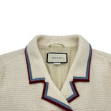 グッチ GUCCI ライントリムダブルボタンツイードジャケット 569170 アイボリー ツイード レディース その他アウター