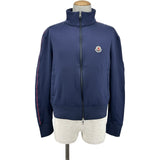 モンクレール MONCLER ロゴワッペントラックジャケット ネイビー ナイロン メンズ ナイロンジャケット