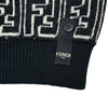 フェンディ FENDI FF総柄ニットセーター FZX009 ブラック ウール メンズ セーター