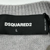 ディースクエアード DSQUARED フロントロゴ ニットセーター S74HA1085 グレー ウール メンズ セーター
