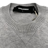 ディースクエアード DSQUARED フロントロゴ ニットセーター S74HA1085 グレー ウール メンズ セーター