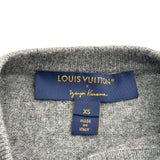 ルイ・ヴィトン LOUIS VUITTON × 草間彌生 フェイスパッチカシミヤニット FOKL26 グレー カシミヤ レディース セーター
