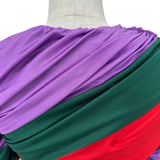 グッチ GUCCI ×BALENCIAGA ギャザーストレッチブラウス 677041 パープル ポリウレタン レディース ブラウス