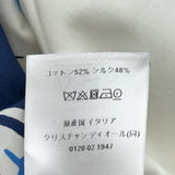 クリスチャン・ディオール Christian Dior Parisペイントフレアスカート 541J88PR449 ブルー コットン レディース スカート