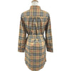 バーバリーロンドン BURBERRY LONDON ベルテッドチェックワンピース 8024585 ベージュ コットン レディース ワンピース
