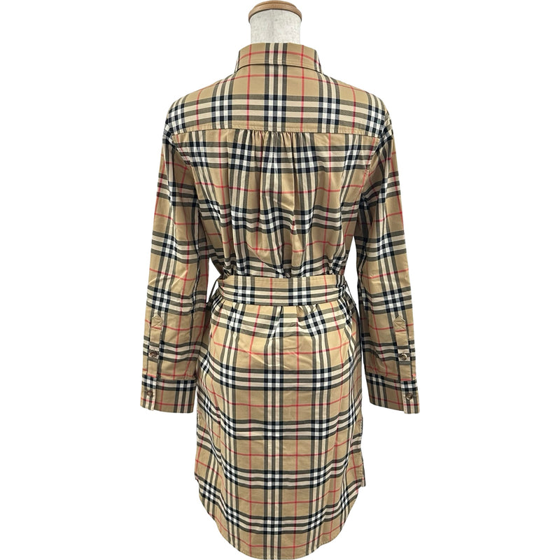 バーバリーロンドン BURBERRY LONDON ベルテッドチェックワンピース