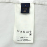 ルイ・ヴィトン LOUIS VUITTON × NIGO エンベリッシュド刺繍半袖シャツ HTS76W ホワイト コットン メンズ 半袖シャツ