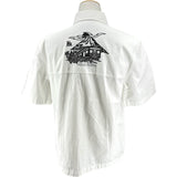 ルイ・ヴィトン LOUIS VUITTON × NIGO エンベリッシュド刺繍半袖シャツ HTS76W ホワイト コットン メンズ 半袖シャツ