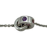 ブルガリ BVLGARI ローマンソルベブレスレット ホワイトゴールド Au750 アメジスト トルマリン ジュエリー