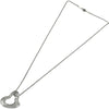 ティファニー TIFFANY＆CO オープンハートネックレス プラチナ Pt950 クリスタル ジュエリー