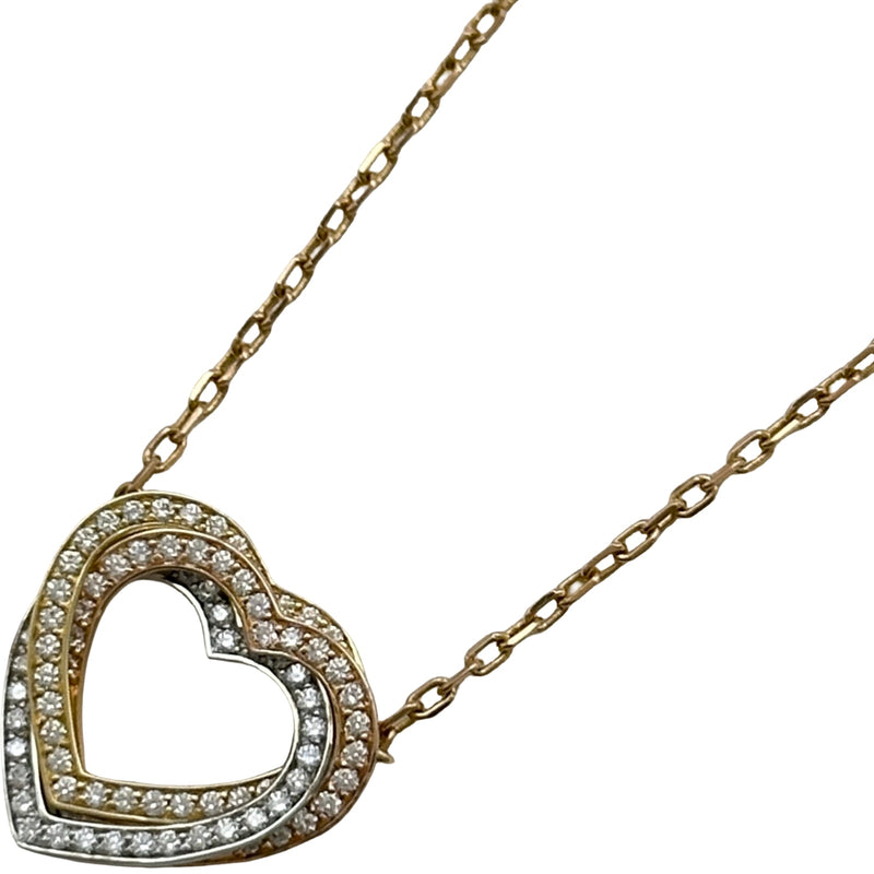 カルティエ Cartier トリニティハートネックレス ゴールド 750