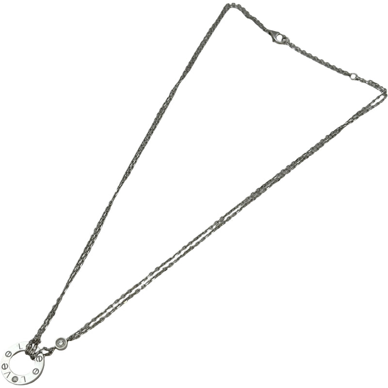 カルティエ Cartier ラブサークルダイヤネックレス ホワイトゴールド