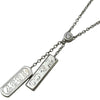 ティファニー TIFFANY＆CO 1837ダブルバーネックレス ホワイトゴールド 750 ダイヤモンド ジュエリー