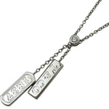ティファニー TIFFANY＆CO 1837ダブルバーネックレス ホワイトゴールド 750 ダイヤモンド ジュエリー