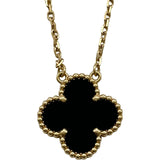 ヴァンクリーフ＆アーペル Van Cleef & Arpels ヴィンテージアルハンブラネックレス ゴールド Au750 オニキス ジュエリー