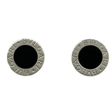 ブルガリ BVLGARI ブルガリブルガリピアス ホワイトゴールド Au750 オニキス ジュエリー
