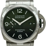 パネライ PANERAI ルミノール マリーナ eスチール PAM01356 エメラルドグリーン ステンレススチール 自動巻き メンズ 腕時計