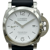 パネライ PANERAI ルミノール マリーナ クアランタ PAM01371 ホワイト ステンレススチール 自動巻き メンズ 腕時計