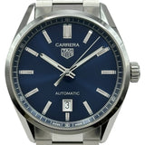 タグ・ホイヤー TAG HEUER カレラ キャリバー5 デイト WBN2112.BA0639 ブルー ステンレススチール 自動巻き メンズ 腕時計