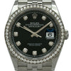 ロレックス ROLEX デイトジャスト36 126284RBR ブラック ホワイトゴールド/ステンレススチール 自動巻き レディース 腕時計