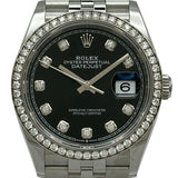ロレックス ROLEX デイトジャスト36 126284RBR ブラック ホワイトゴールド/ステンレススチール 自動巻き レディース 腕時計