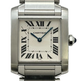カルティエ Cartier タンク フランセーズ MM W51003Q3 アイボリー ステンレススチール クオーツ ユニセックス 腕時計