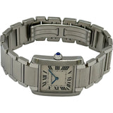 カルティエ Cartier タンク フランセーズ MM W51003Q3 アイボリー ステンレススチール クオーツ ユニセックス 腕時計
