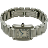 カルティエ Cartier タンク フランセーズ SM W51008Q3 アイボリー ステンレススチール クオーツ レディース 腕時計