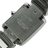 カルティエ Cartier タンク フランセーズ SM W51008Q3 アイボリー ステンレススチール クオーツ レディース 腕時計