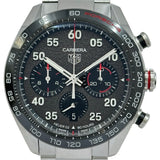 タグ・ホイヤー TAG HEUER カレラ キャリバーホイヤー02 クロノグラフ CBN2A1F.BA0643 アスファルトグレー ステンレススチール/セラミック 自動巻き メンズ 腕時計