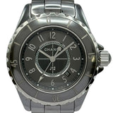 シャネル CHANEL J12 クロノマティック 33MM H2978 グレー チタン/セラミック クオーツ レディース 腕時計
