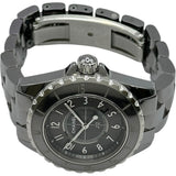 シャネル CHANEL J12 クロノマティック 33MM H2978 グレー チタン/セラミック クオーツ レディース 腕時計