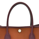 エルメス HERMES ガーデンパーティTPM Y刻印 ブラウン シルバー金具 トワル/ネゴンダ レディース ハンドバッグ