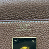 エルメス HERMES ケリー32 内縫い A刻印 ゴールド シルバー金具 トゴ レディース ショルダーバッグ