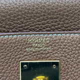 エルメス HERMES ケリー32 内縫い A刻印 ゴールド シルバー金具 トゴ レディース ショルダーバッグ