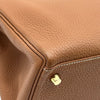 エルメス HERMES ケリー32 内縫い A刻印 ゴールド シルバー金具 トゴ レディース ショルダーバッグ