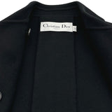 クリスチャン・ディオール Christian Dior カシミヤショートピーコート 340C48A0060 ブラック ウール レディース ピーコート