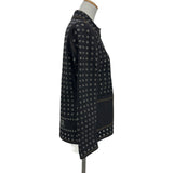 クリスチャン・ディオール Christian Dior アイレットバックロゴデニムジャケット 242V16X3308 ブラック デニム レディース デニムジャケット