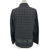クリスチャン・ディオール Christian Dior アイレットバックロゴデニムジャケット 242V16X3308 ブラック デニム レディース デニムジャケット