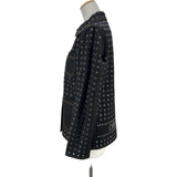 クリスチャン・ディオール Christian Dior アイレットバックロゴデニムジャケット 242V16X3308 ブラック デニム レディース デニムジャケット