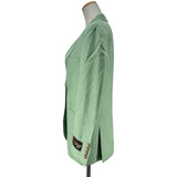 グッチ GUCCI リネン混テーラードジャケット 652009 グリーン レーヨン レディース テーラードジャケット