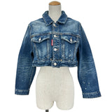 ディースクエアード DSQUARED DSQUARED2 デニムショートジャケット S80AM0003 ブルー デニム レディース デニムジャケット