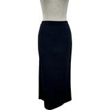 クリスチャン・ディオール Christian Dior サイドラインスリットロングスカート 554J08A5011 ネイビー レーヨン レディース ロングスカート