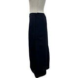 クリスチャン・ディオール Christian Dior サイドラインスリットロングスカート 554J08A5011 ネイビー レーヨン レディース ロングスカート